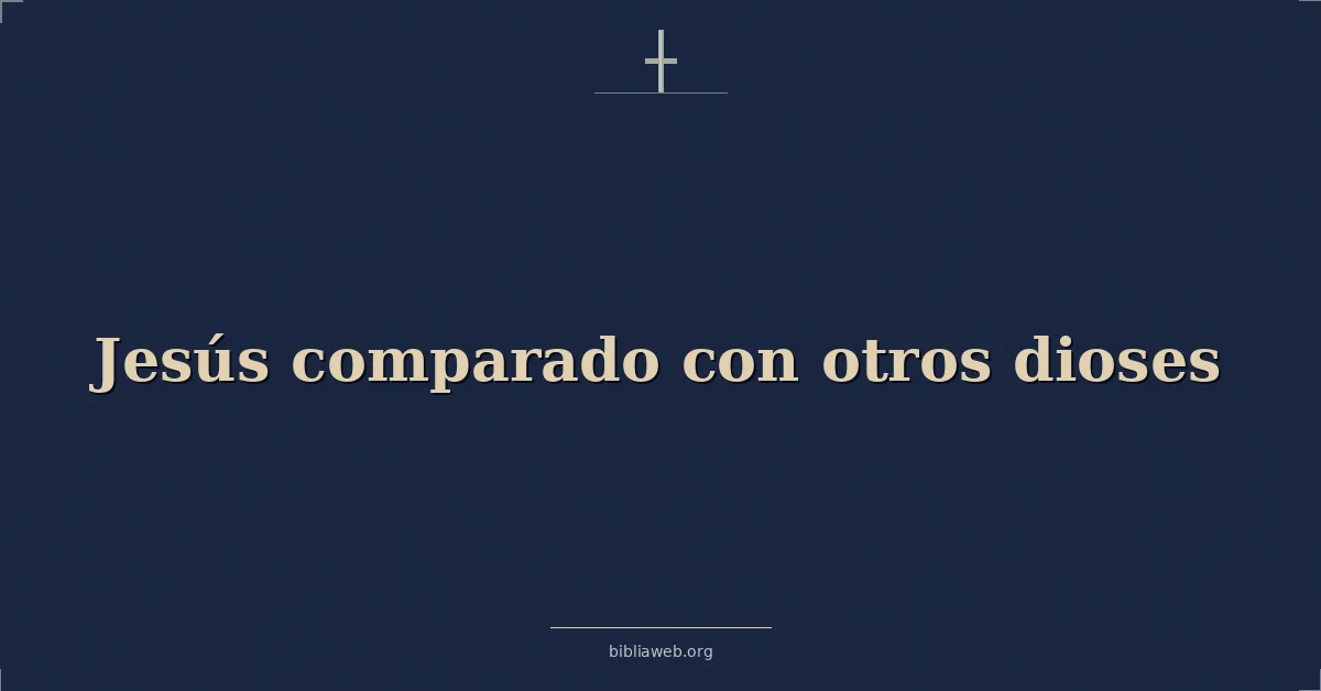 Versículos Bíblicos sobre jesús comparado con otros dioses