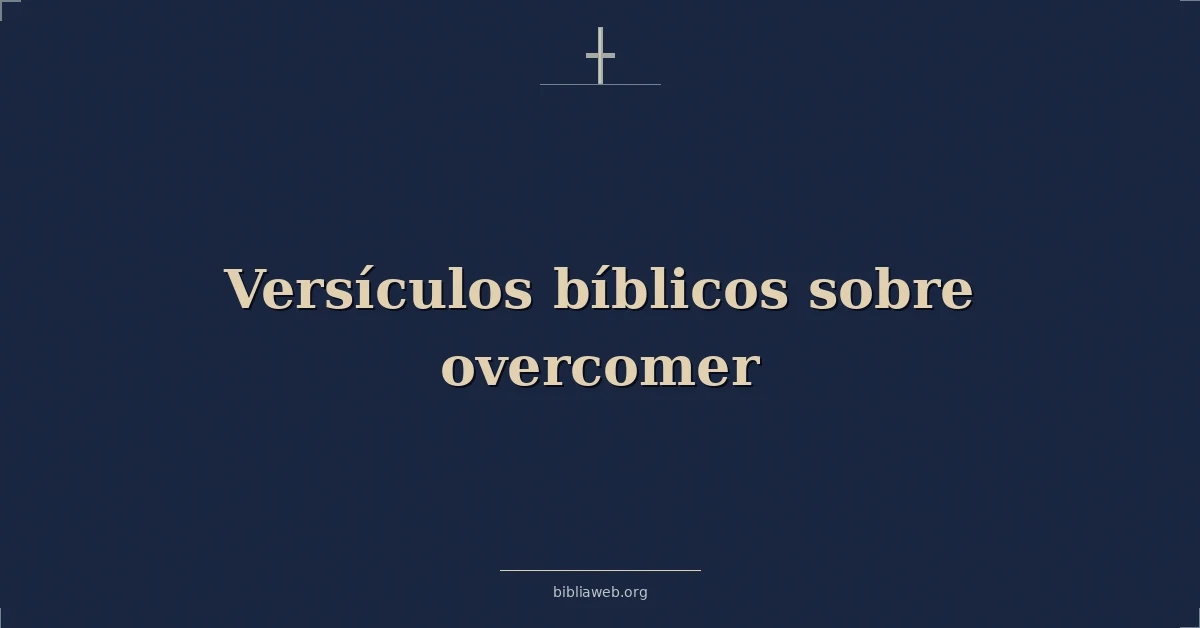 Versículos Bíblicos sobre vencedor